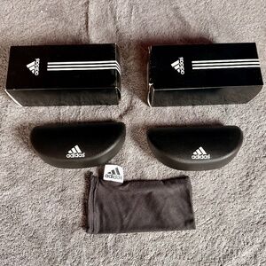 Two Adidas Sunglass Cases (Hard Clam Shell) and More!